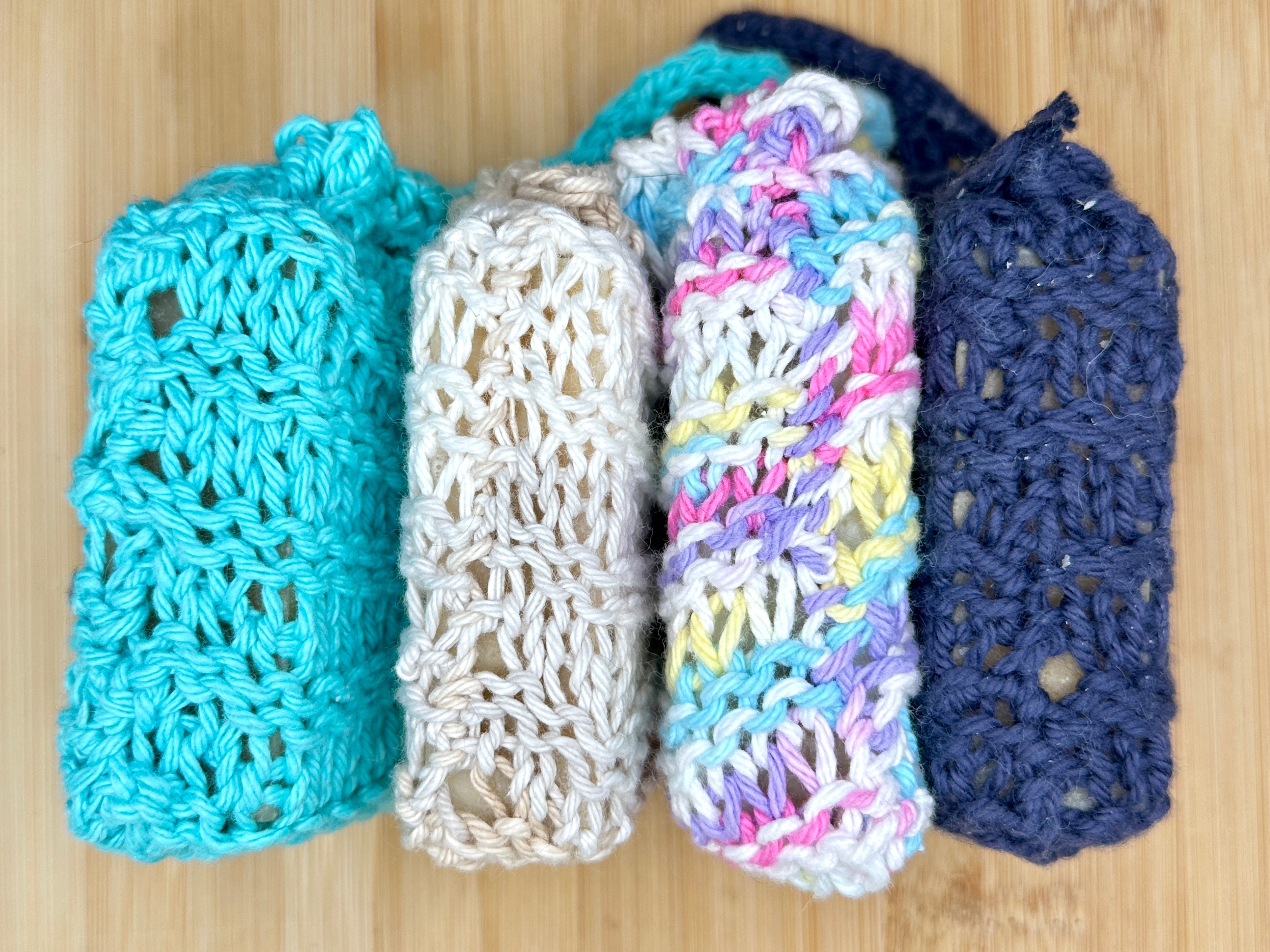 Crochet Cotton Soap Bag