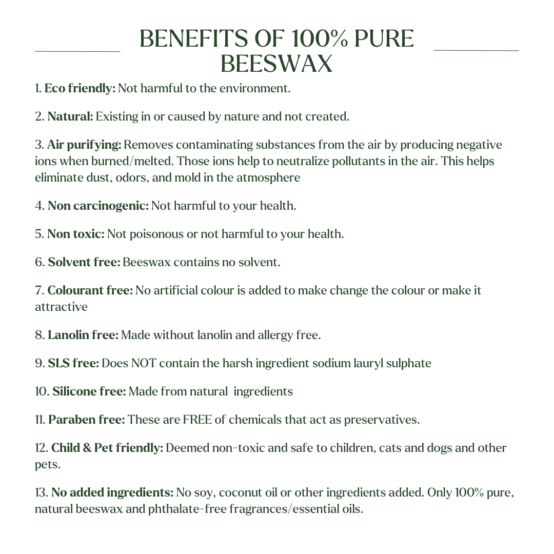 Moon Milk Beeswax Candle