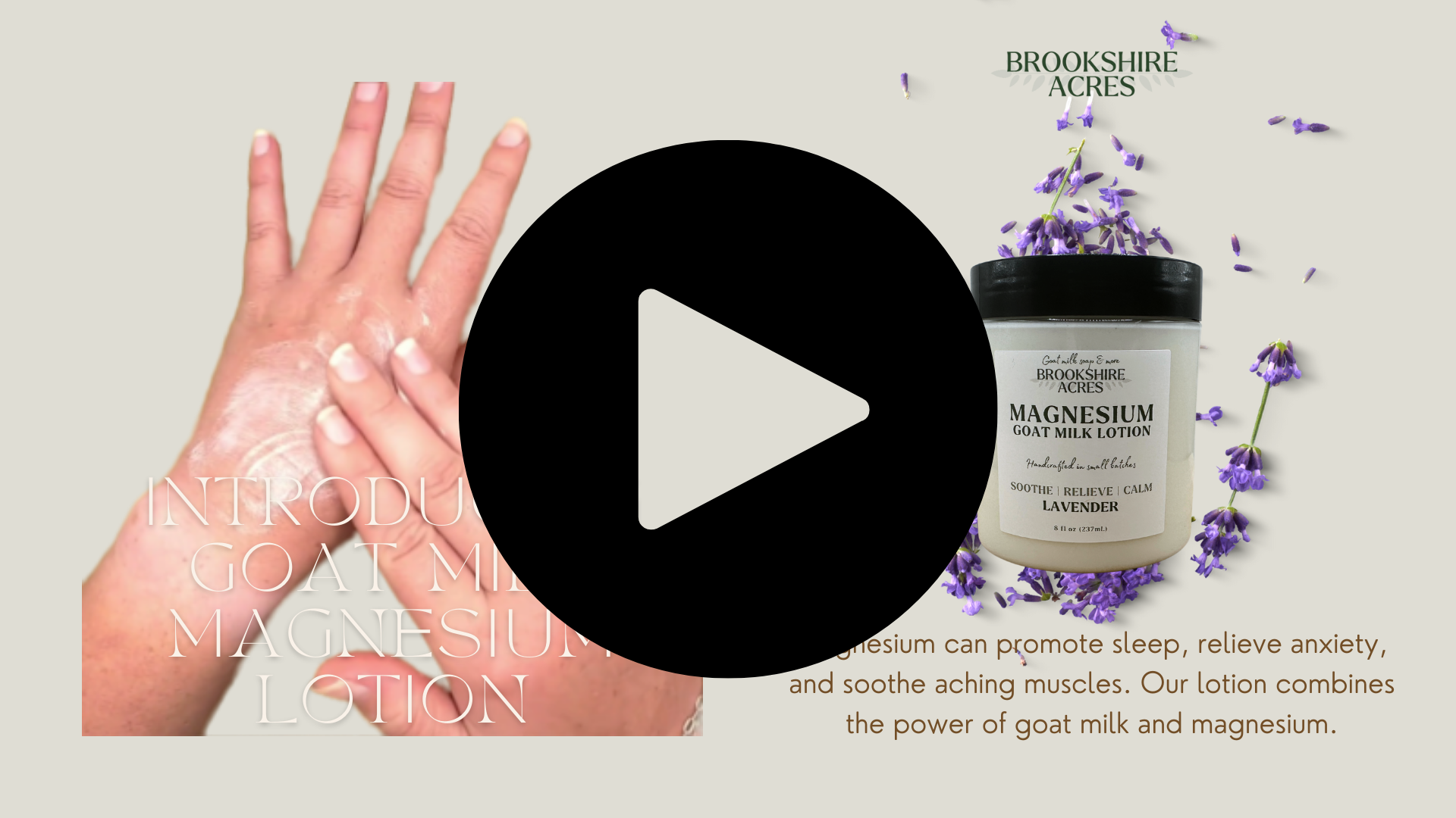 Lavender - Magnesium Goat Milk Lotion