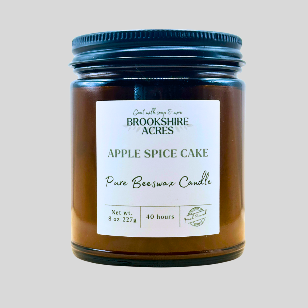 Apple Spice Cake Beeswax Candle
