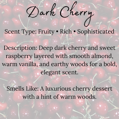 Dark Cherry Beeswax Candle
