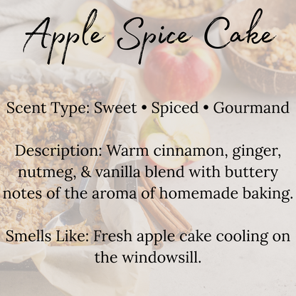 Apple Spice Cake Beeswax Candle