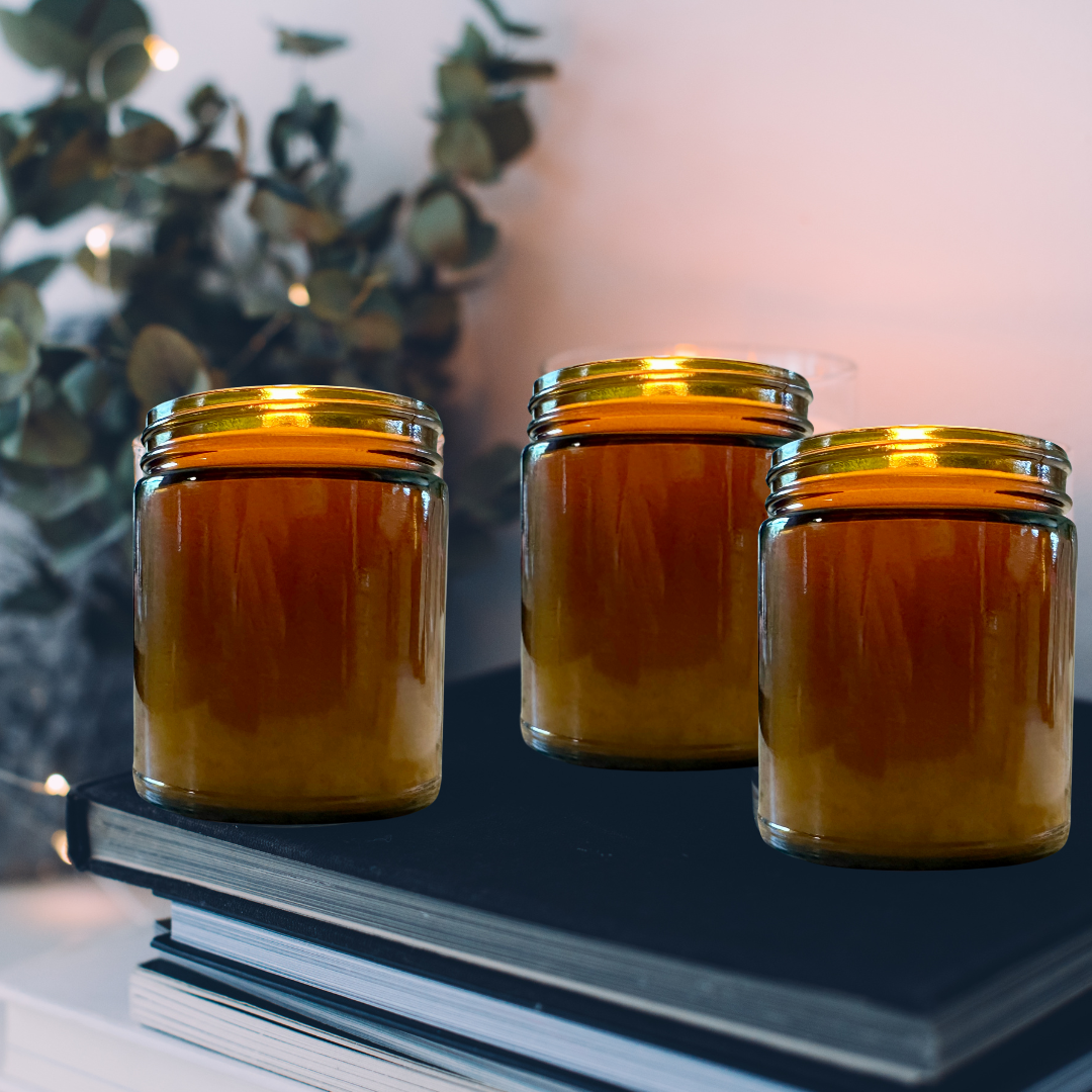Apple Spice Cake Beeswax Candle