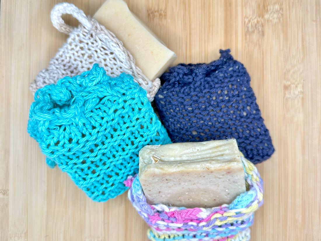 Crochet Cotton Soap Bag