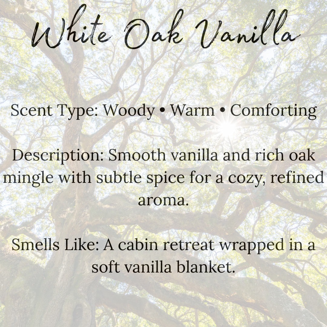 White Oak Vanilla Beeswax Candle
