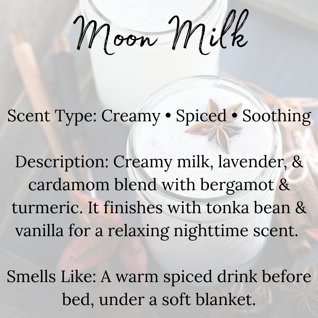 Moon Milk Beeswax Candle