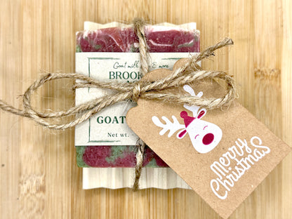 Holiday Soap &amp; Dish Gift Set