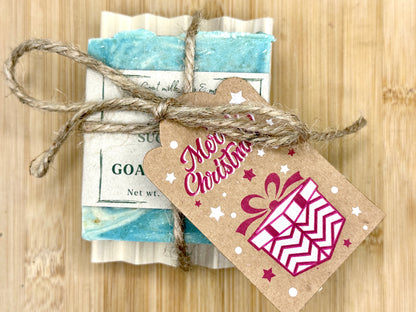 Holiday Soap &amp; Dish Gift Set